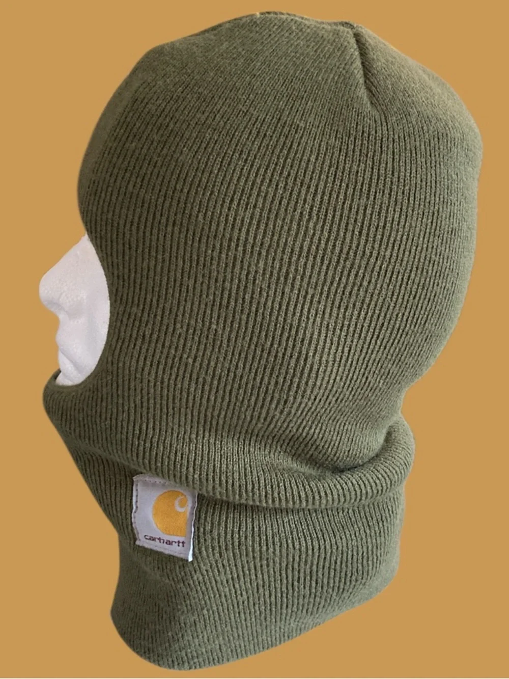 The Carhartt Knit Insulated Face Mask OSFA Olive Green EUC
